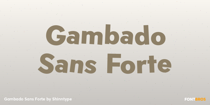Gambado Sans Forte Poster