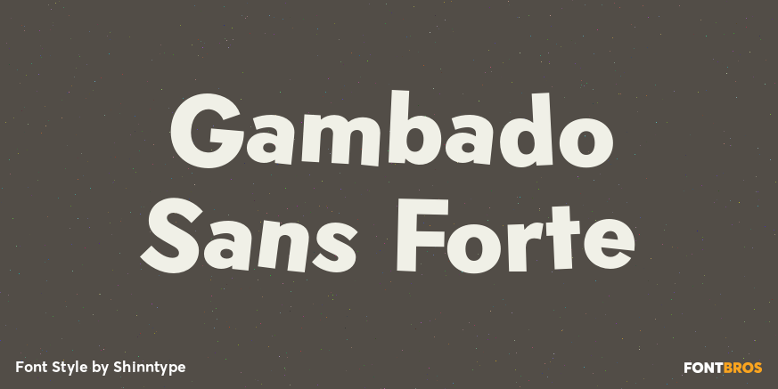 Gambado Sans Forte Poster