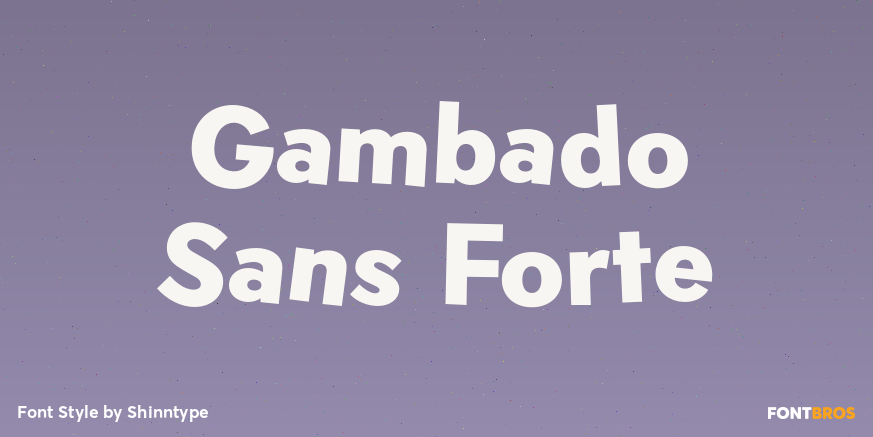 Gambado Sans Forte Poster