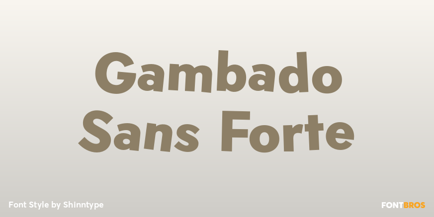 Gambado Sans Forte Poster