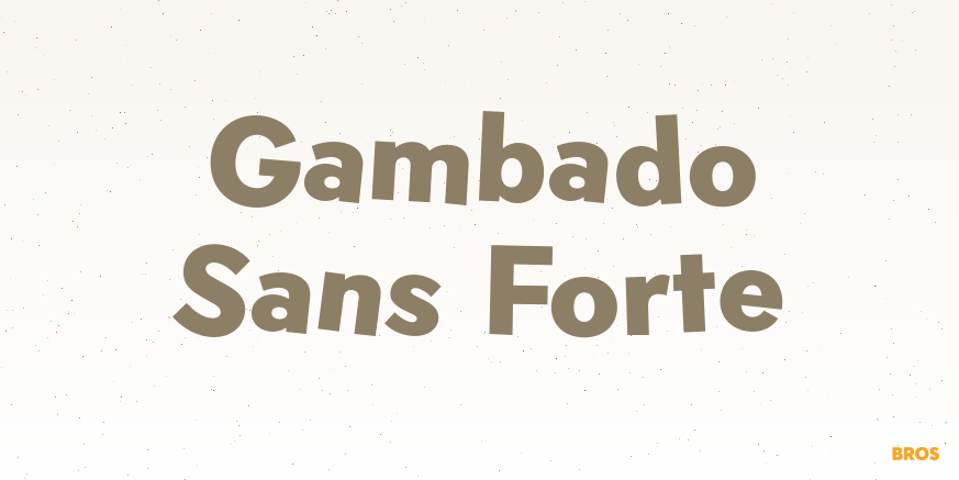 Gambado Sans Forte Poster
