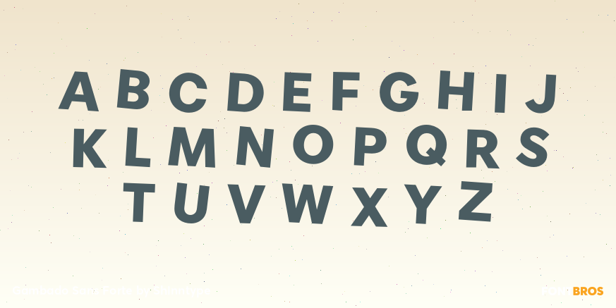 Gambado Sans Forte Font Poster #2