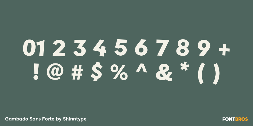 Gambado Sans Forte Font Poster #4