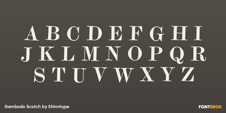 Gambado Scotch Font Poster #2
