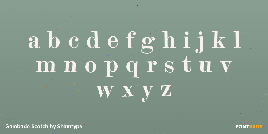 Gambado Scotch Font Poster #3