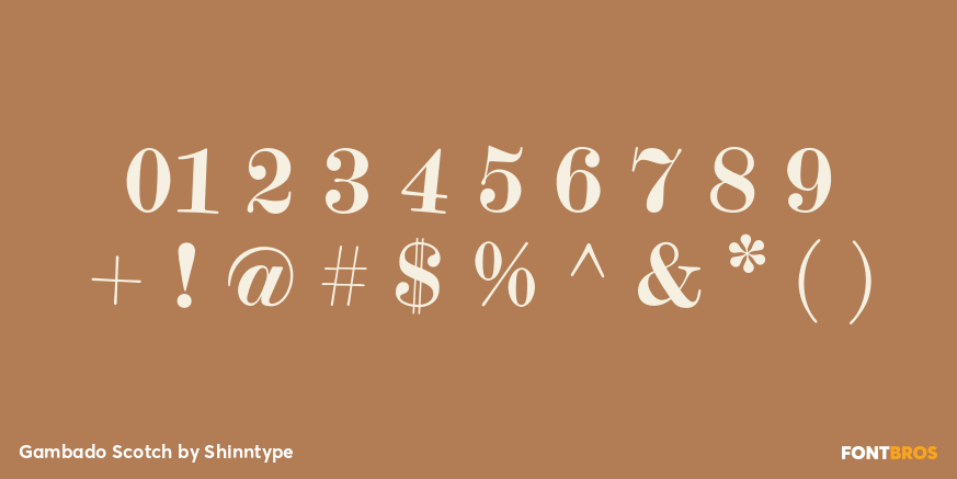 Gambado Scotch Font Poster #4