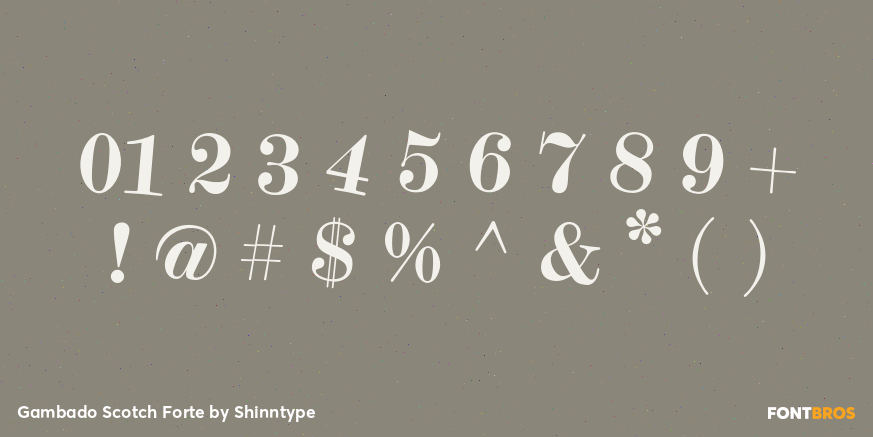 Gambado Scotch Forte Font Poster #1