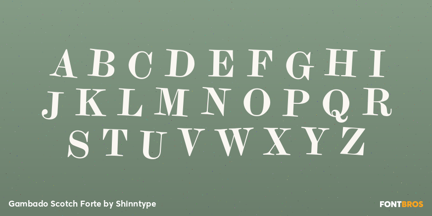 Gambado Scotch Forte Font Poster #2
