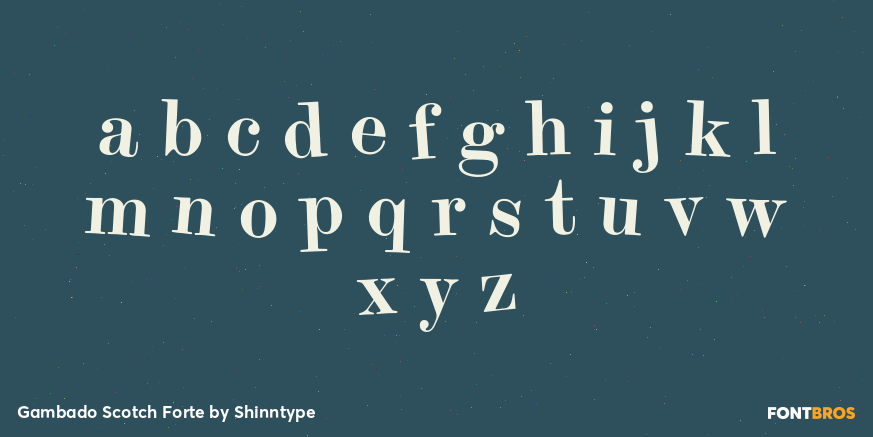 Gambado Scotch Forte Font Poster #3