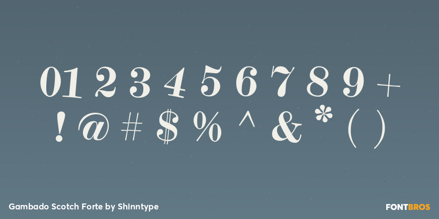 Gambado Scotch Forte Font Poster #4