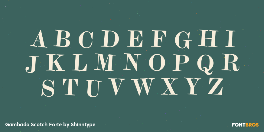 Gambado Scotch Forte Font Poster #1