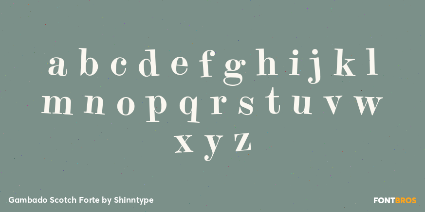 Gambado Scotch Forte Font Poster #1