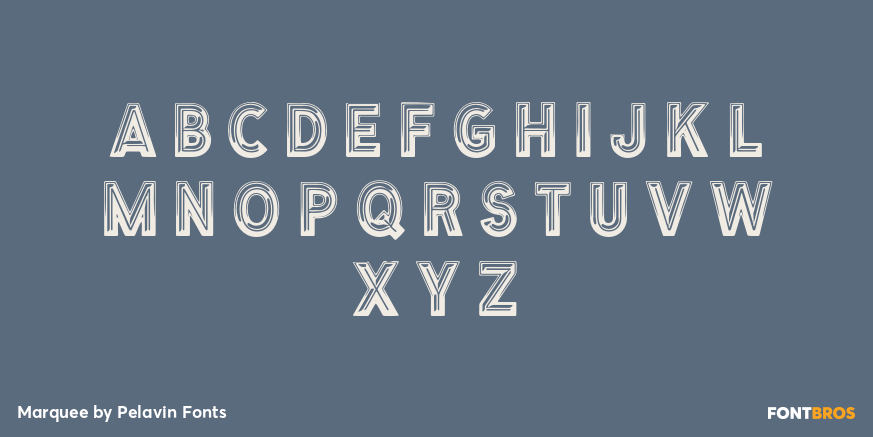 Marquee Font Poster #2