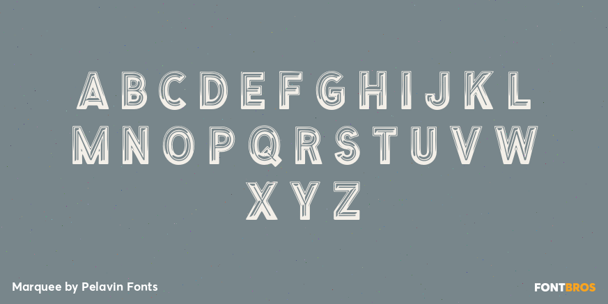 Marquee Font Poster #3