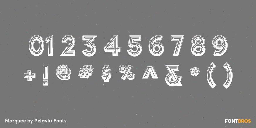 Marquee Font Poster #4