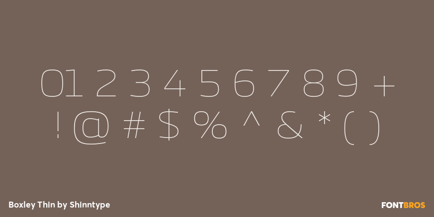 Boxley Thin Font Poster #4