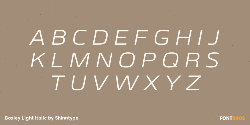Boxley Light Italic Font Poster #2
