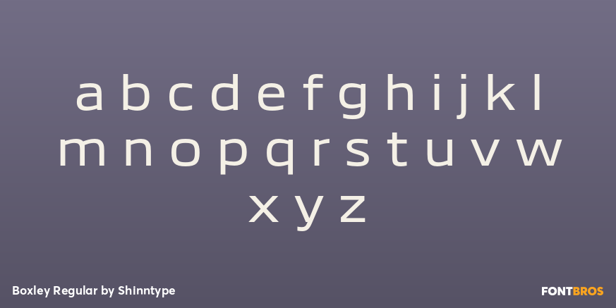 Boxley Regular Font Poster #3