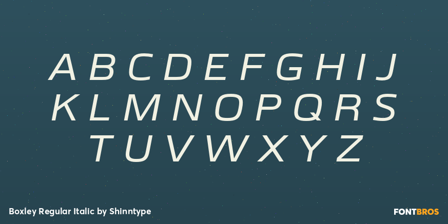Boxley Regular Italic Font Poster #2