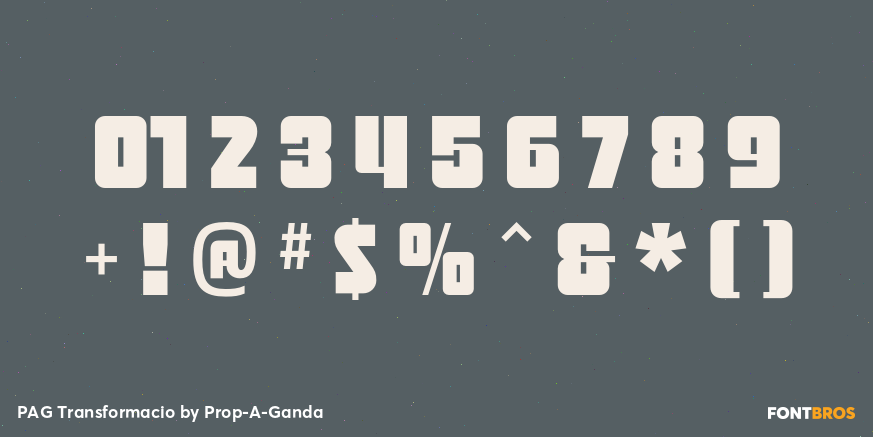PAG Transformacio Font Poster #1