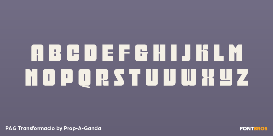 PAG Transformacio Font Poster #1