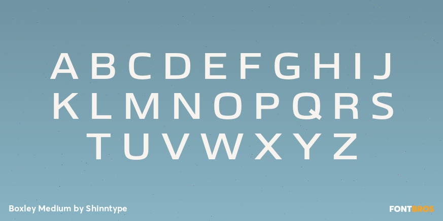 Boxley Medium Font Poster #2