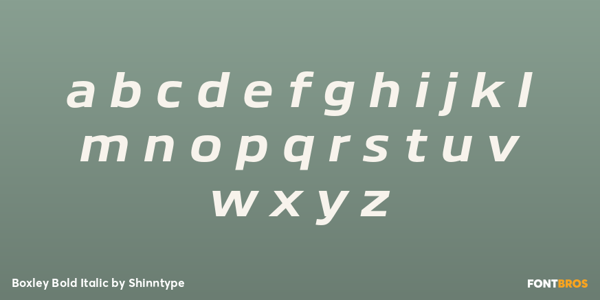 Boxley Bold Italic Font Poster #3