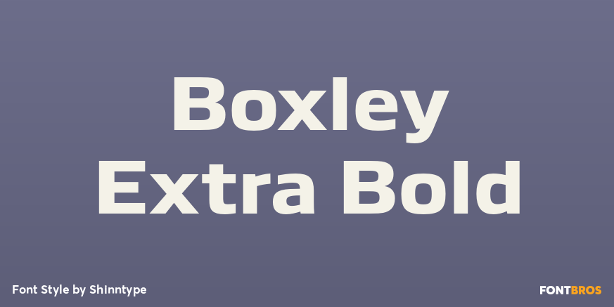 Boxley Extra Bold Font Poster #1