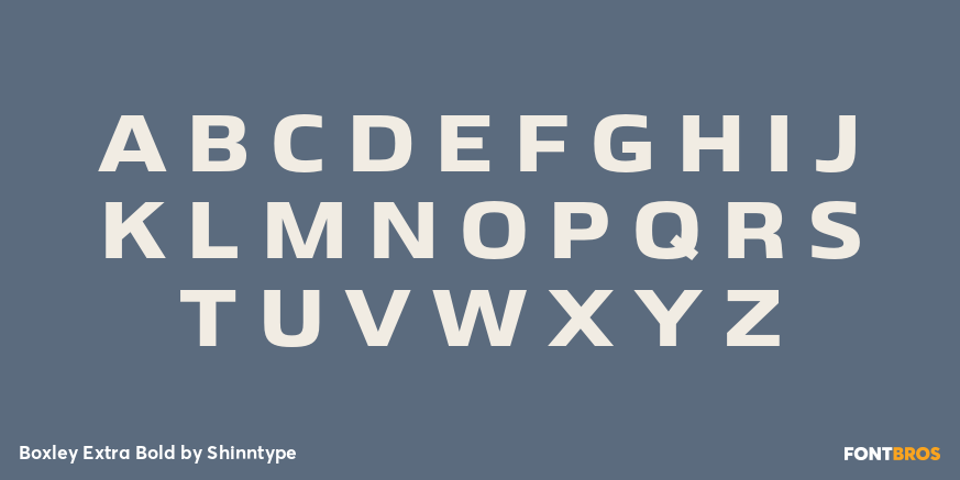 Boxley Extra Bold Font Poster #2