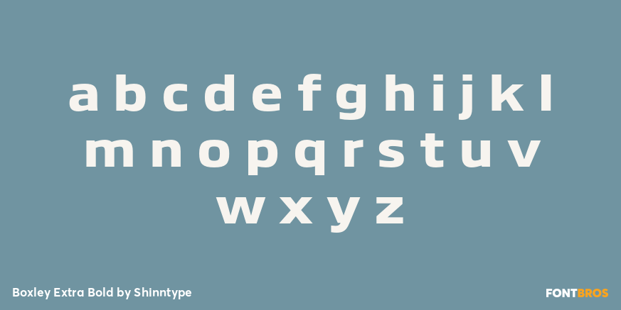Boxley Extra Bold Font Poster #3
