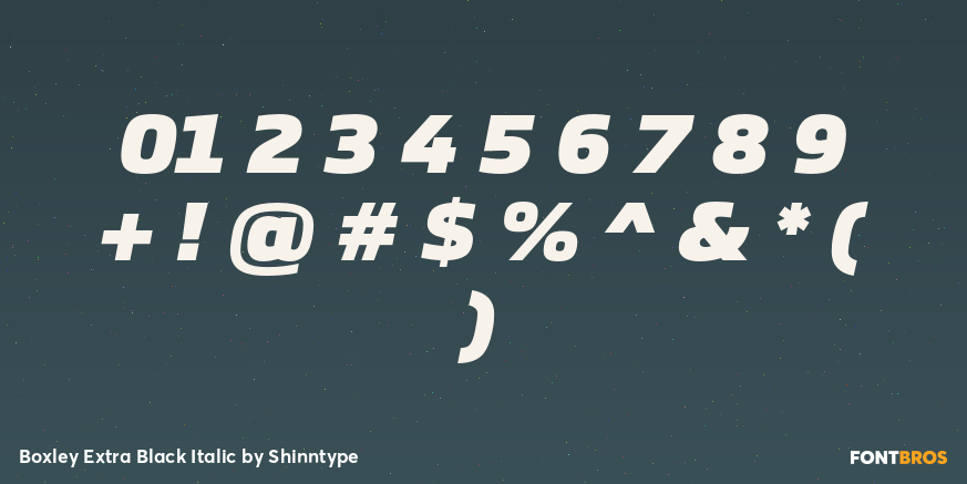 Boxley Extra Black Italic Font Poster #4