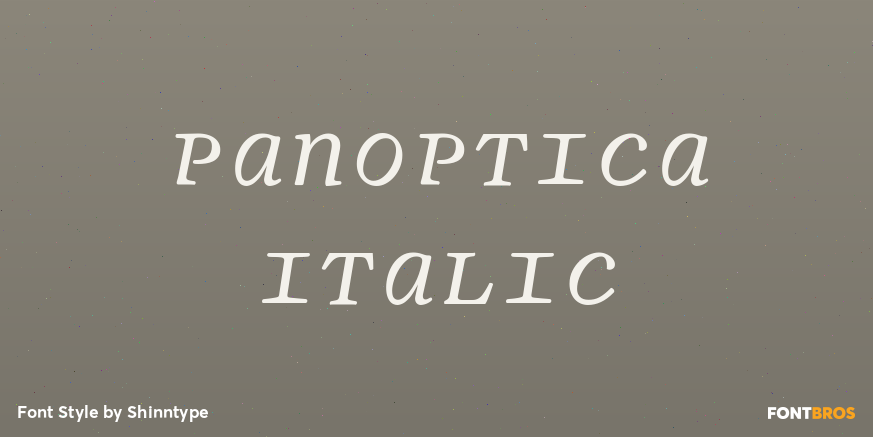 Panoptica Italic Poster