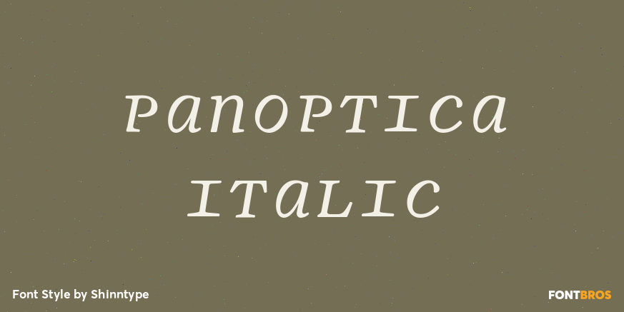 Panoptica Italic Poster