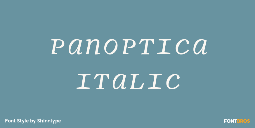 Panoptica Italic Poster