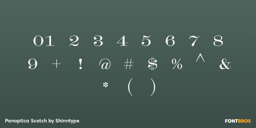 Panoptica Scotch Font Poster #1