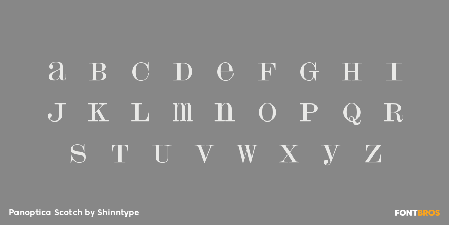 Panoptica Scotch Font Poster #1