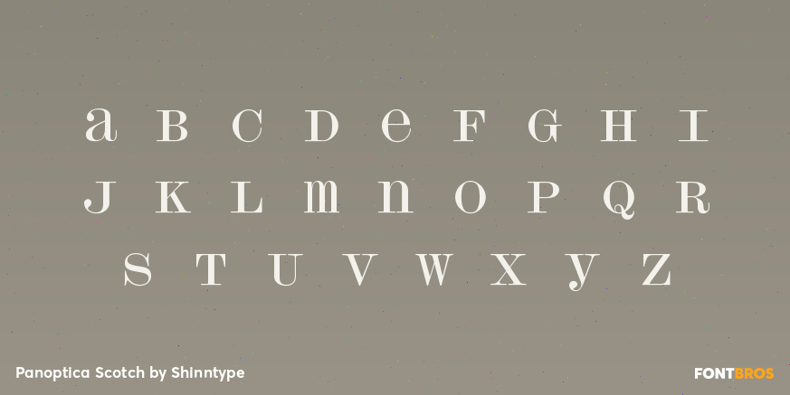 Panoptica Scotch Font Poster #1