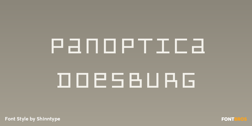 Panoptica Doesburg Font Poster #1