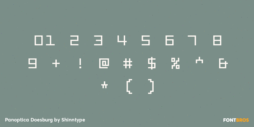 Panoptica Doesburg Font Poster #1