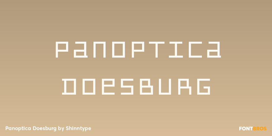 Panoptica Doesburg Font Poster #1