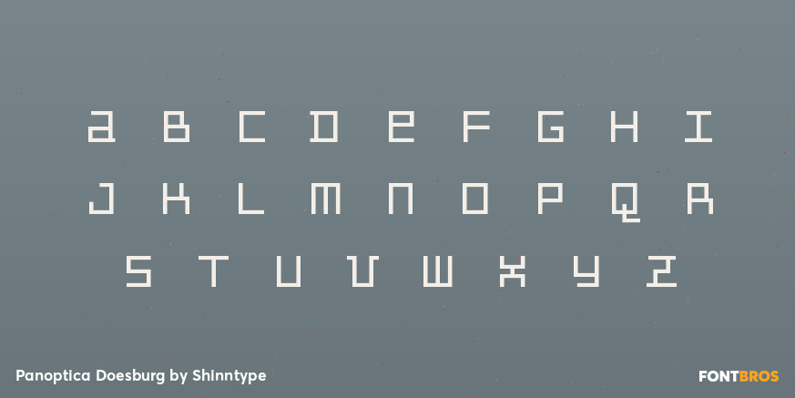 Panoptica Doesburg Font Poster #2