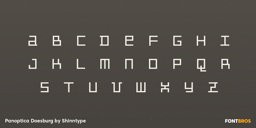 Panoptica Doesburg Font Poster #1