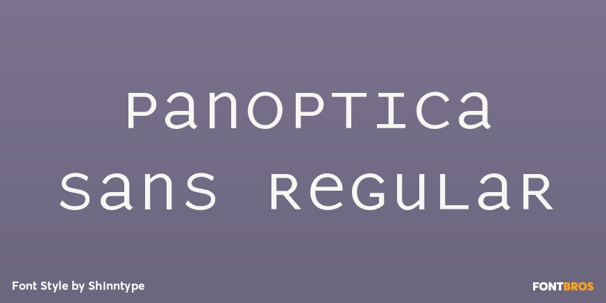 Panoptica Sans Regular Font Poster #1