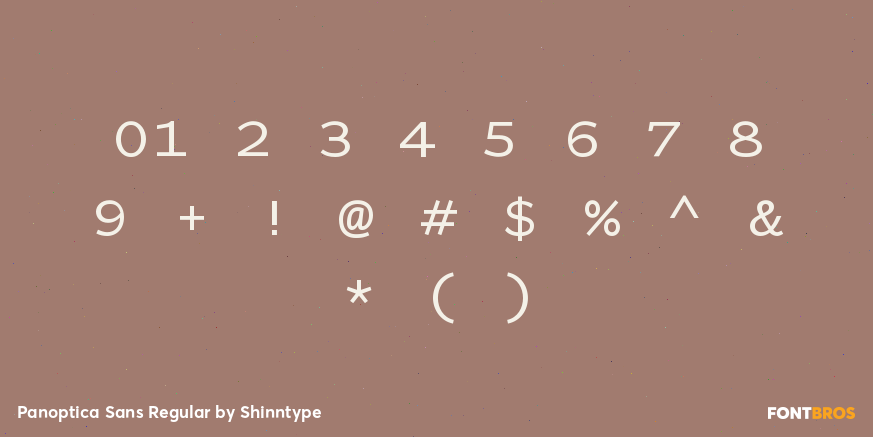 Panoptica Sans Regular Font Poster #1