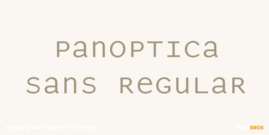 Panoptica Sans Regular Font Poster #1