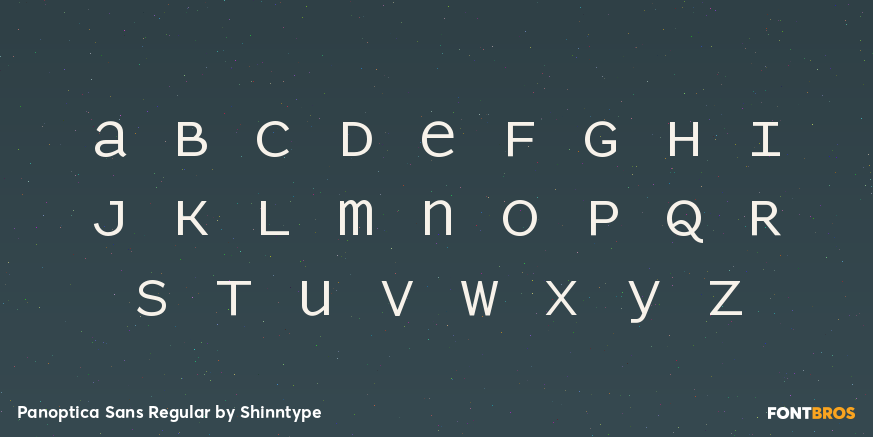 Panoptica Sans Regular Font Poster #2