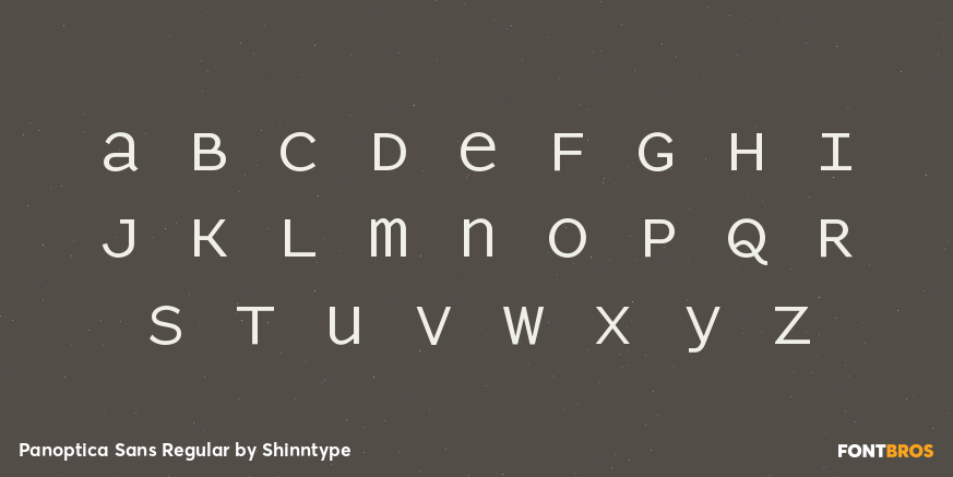 Panoptica Sans Regular Font Poster #1
