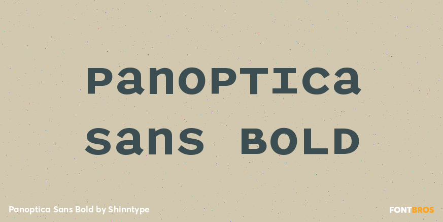 Panoptica Sans Bold Font Poster #1