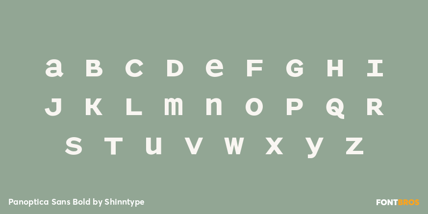 Panoptica Sans Bold Font Poster #2