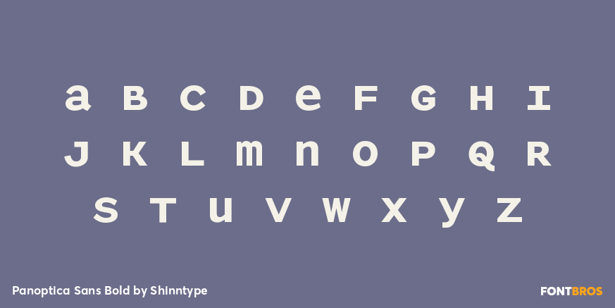 Panoptica Sans Bold Font Poster #3